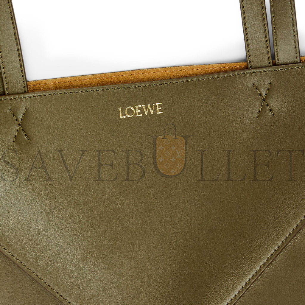 l*ew* medium puzzle fold tote in shiny calfskin a657g50x01 (31.5*25.5*14.5cm)
